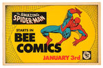 "THE AMAZING SPIDER-MAN" NEWSPAPER DAILY STRIP ADVERTISING SIGN PAIR.