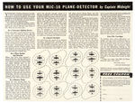 “CAPTAIN MIDNIGHT MJC-10 PLANE-DETECTOR” COMPLETE PREMIUM WITH MAILER.