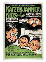 "THE ORIGINAL KATZENJAMMER KIDS HANS AND FRITZ" LINEN-MOUNTED THEATRICAL POSTER.