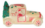 SANTA CAR CELLULOID RATTLE.