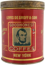 "GOODHONEST BRAND COFFEE" TIN.