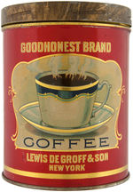 "GOODHONEST BRAND COFFEE" TIN.