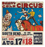 "CLYDE BEATTY-COLE BROS." CIRCUS POSTERS.