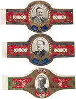 1912 CAMPAIGN CIGAR LABELS ROOSEVELT, TAFT AND WILSON.