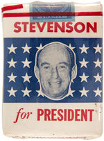 LOT OF INTERESTING STEVENSON CAMPAIGN ITEMS.