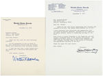 LOT OF FOUR AUTOGRAPHED LETTERS FROM HUMPHREY AND MONDALE.