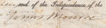 JAMES MONROE PARTIALLY PRINTED VELLUM 1817 LAND GRANT SIGNED AS PRESIDENT.