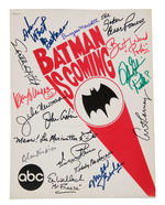 "BATMAN IS COMING" IMPRESSIVE CAST-SIGNED PRESS KIT.