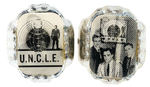 PAIR OF MAN FROM “U.N.C.L.E.” FLICKER RINGS.