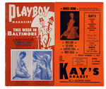 BALTIMORE "THE PLAYBOY MAGAZINE" LOT.