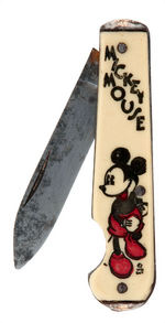 "MICKEY MOUSE" 1930's SINGLE BLADE POCKETKNIFE BY IMPERIAL.