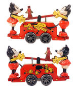 MICKEY MOUSE ENGLISH WIND-UP HANDCAR BY WELLS O' LONDON.