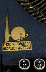 '39 NYWF REMINGTON TYPEWRITER IN CASE.