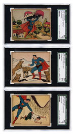 "SUPERMAN GUM" SGC GRADED CARD LOT.