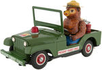 "SMOKEY BEAR JEEP" BOXED BATTERY-OPERATED TOY.