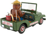 "SMOKEY BEAR JEEP" BOXED BATTERY-OPERATED TOY.