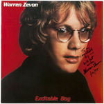 WARREN ZEVON SIGNED "EXCITABLE BOY" LP ALBUM COVER.