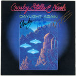 CROSBY, STILLS & NASH SIGNED "DAYLIGHT AGAIN" LP ALBUM COVER.