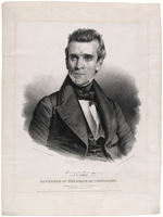 POLK 1838 PRINT AS GOVERNOR OF TENNESSEE.