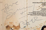 SONNY & CHER SIGNED LP ALBUM COVER BACK.