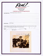 NEIL YOUNG SIGNED "COMES A TIME" LP ALBUM COVER.