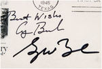 GEORGE H. W. AND GEORGE W. BUSH SIGNED FIRST DAY COVER FOR "100th ANNIVERSARY OF TEXAS STATEHOOD.