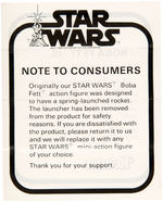 "STAR WARS - BOBA FETT" BOXED MAIL-AWAY ACTION FIGURE.