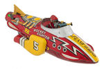 "FLASH GORDON ROCKET FIGHTER SHIP 5" VARIETY SPARKLING MARX WIND-UP.