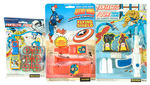 MARVEL COMICS CARDED NOVELTY TOY TRIO.