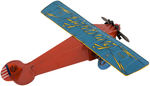 KATZ "LIGHTNING - THE FLYING FLASH MECHANICAL AEROPLANE" BOXED WIND-UP AIRPLANE.