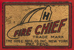 HOGE "FIRE CHIEF De LUXE COUPE AUTOMOBILE WITH AUTOMATIC SIREN" BOXED WIND-UP.