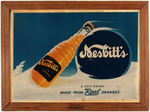 "NESBITT'S" ORANGE SODA FRAMED ADVERTISING SIGN.