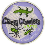 "CREEPY CRAWLERS" RETAILER'S PROMOTIONAL FLICKER/FLASHER BUTTON.