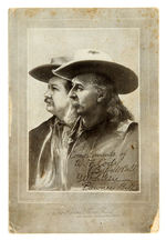 BUFFALO BILL CODY/PAWNEE BILL SOUVENIR PHOTO CARD.