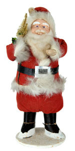 10" SANTA FIGURE CANDY CONTAINER.