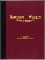 FIRST PUBLIC PRINTING OF EMANCIPATION PROCLAMATION OCT. 4, 1862 ISSUE OF HARPER'S WEEKLY.