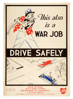 Hake's - WWII HOMEFRONT OHIO TRAFFIC SAFETY POSTERS.