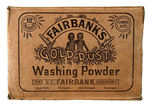 "FAIRBANKS GOLD DUST WASHING POWDER" CARTON.