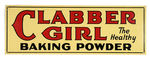 "CLABBER GIRL BAKING POWDER" TIN SIGN.