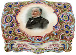 McKINLEY MULTICOLOR COVERED CHINA BOX.