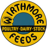 "WIRTHMORE POULTRY - DAIRY - STOCK FEEDS" ADVERTISING SIGN.