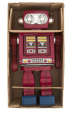 "ROTATE-O-MATIC SUPER ASTRONAUT" & "MAGIC COLOR MOON EXPRESS" BOXED BATTERY-OPERATED TOY PAIR.