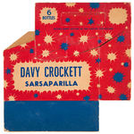 “DAVY CROCKETT B-1 LEMON-LIME SODA” PROMO LOT AND SARSAPARILLA CARTON.