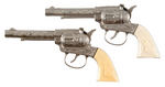 “DAVY CROCKETT LESLIE-HENRY” DUAL HOLSTER CAP GUNS BOXED SET.