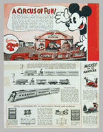 "MICKEY MOUSE" LIONEL TRAIN CAR WITH PROMOTIONAL FOLDER/CATALOGUE.