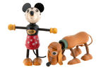 "MINNIE MOUSE" & "PLUTO" FUN-E-FLEX FIGURE PAIR.