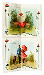 RISQUE MECHANICAL FOLD-OVER POSTCARDS.