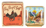 "ROY ROGERS & TRIGGER" BOXED ANIMATED ALARM CLOCK.