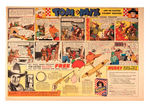 "TOM MIX PARACHUTE PLANE" WITH ORIGINAL BOX AND AD.