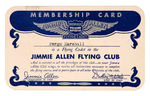 "JIMMY ALLEN FLYING CLUB" WITH LESSONS.